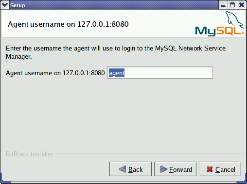 MySQL Network Service Agent: MySQL Network
            Service Manager
